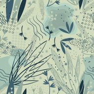 abstract floral pattern N33