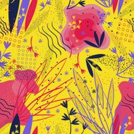 abstract floral pattern N37