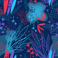 abstract floral pattern N38