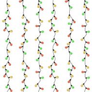 Christmas garland seamless pattern