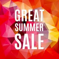 summer sale polygonal background N2