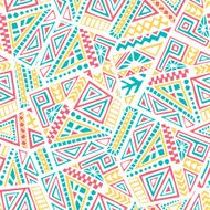 Hand Drawn Ethnic Seamless Pattern N2