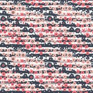 Seamless pattern with flowers on striped background N2