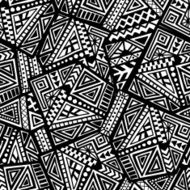 Hand Drawn Ethnic Seamless Pattern N5