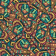 Hand Drawn Ethnic Seamless Pattern N10