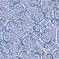 Hand Drawn Ethnic Seamless Pattern N14