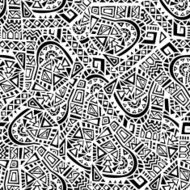 Hand Drawn Ethnic Seamless Pattern N15