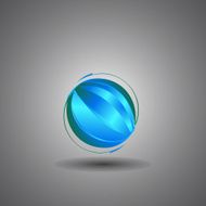 techno globe internet technology world logo
