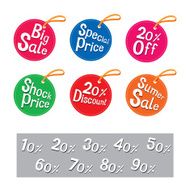 Sale tags set