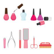Manicure and pedicure equipments set