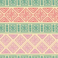 Hand Drawn Ethnic Seamless Pattern N17