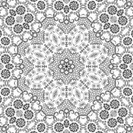 Abstract seamless outline pattern N5