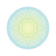Mandala Color lineart geometric ornamental templates