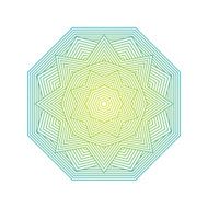 Mandala Color lineart geometric ornamental templates N2