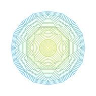 Mandala Color lineart geometric ornamental templates N3