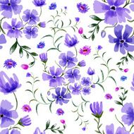 Watercolor floral seamless pattern N16