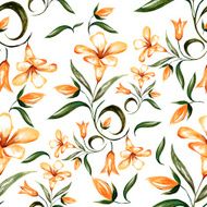 Watercolor floral seamless pattern N19