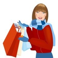 Girl in scarf with sales N2