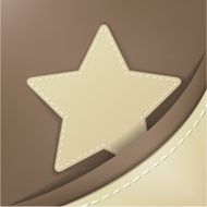 Star shape stitched object illustration