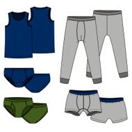 Pants briefs shirt - color