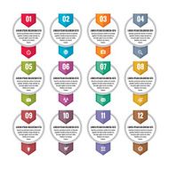 Infographic business concept - numbered vector banners