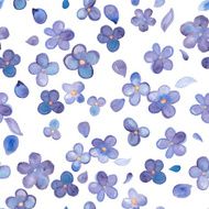 Watercolor floral seamless pattern N22