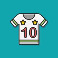 Football clothes icon