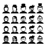 character cartoon hipster style N2