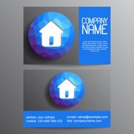 Vector abstract business card N2