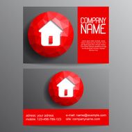Vector abstract business card N3