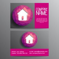 Vector abstract business card N5