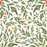 Watercolor floral seamless pattern N24