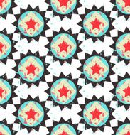Grunge colorful geometric seamless pattern N4