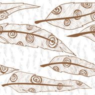 feathers ornament pattern N2
