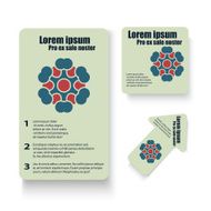 Brochures design for social infographic diagram presentation N14