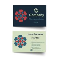 Modern simple light business card template N11