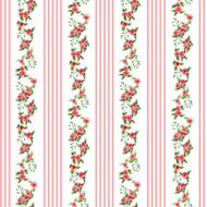 english floral pattern with stripes