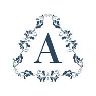 Flourish logo template ornament label N3