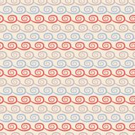 Yoga seamless pattern Light blue beige and red