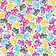 Vector seamless floral pattern Bright multicolor abstract decorative background
