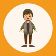 boy man cartoon theme elements N5
