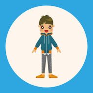 boy man cartoon theme elements N10