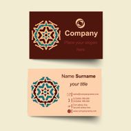 Modern simple light business card template N12