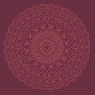 Mandala Round Ornament Pattern Vintage decorative elements N2