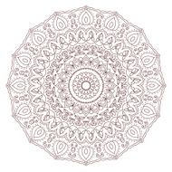 Mandala Round Ornament Pattern N4