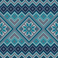 Knitted Sweater Design Seamless Pattern