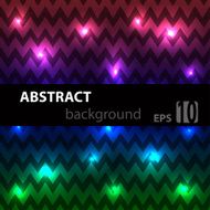 Abstract disco glowing chevron of background Vector illustration