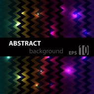 Abstract disco glowing chevron of background Vector illustration N2