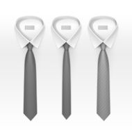 Set of Tied Striped Colored Silk Ties and Bow N6