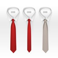 Set of Tied Striped Colored Silk Ties and Bow N7